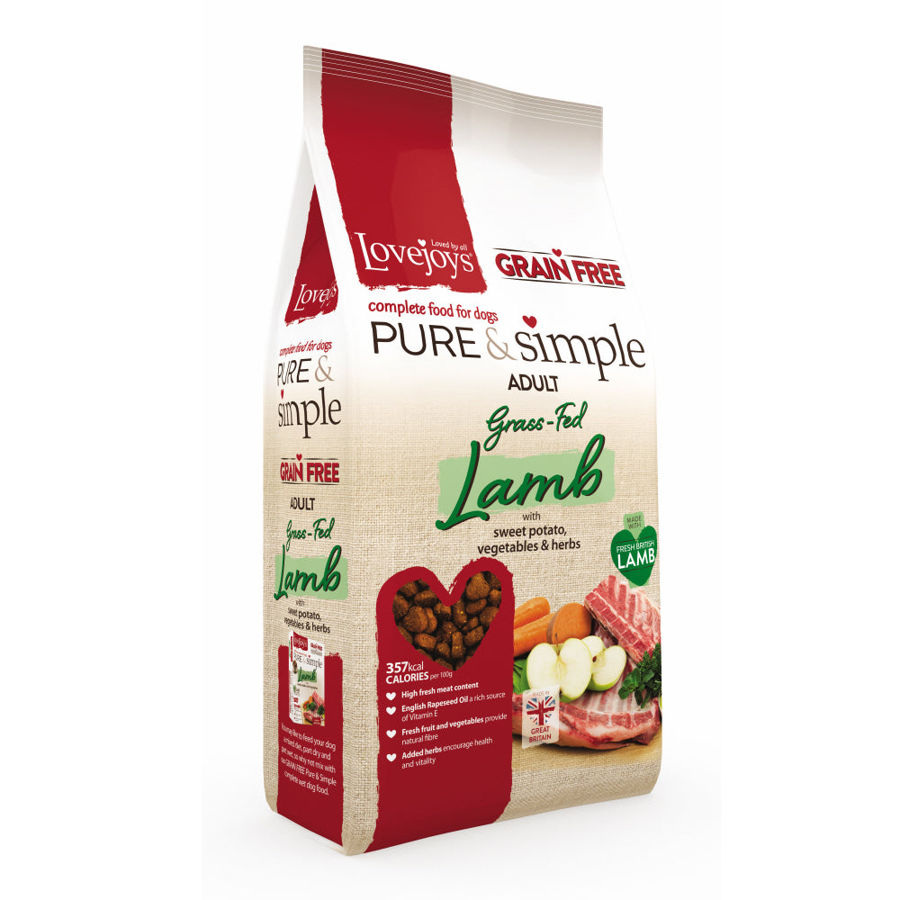 Lovejoys Pure & Simple Grain Free with Grass Fed Lamb